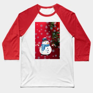 Christmas snowman design Baseball T-Shirt